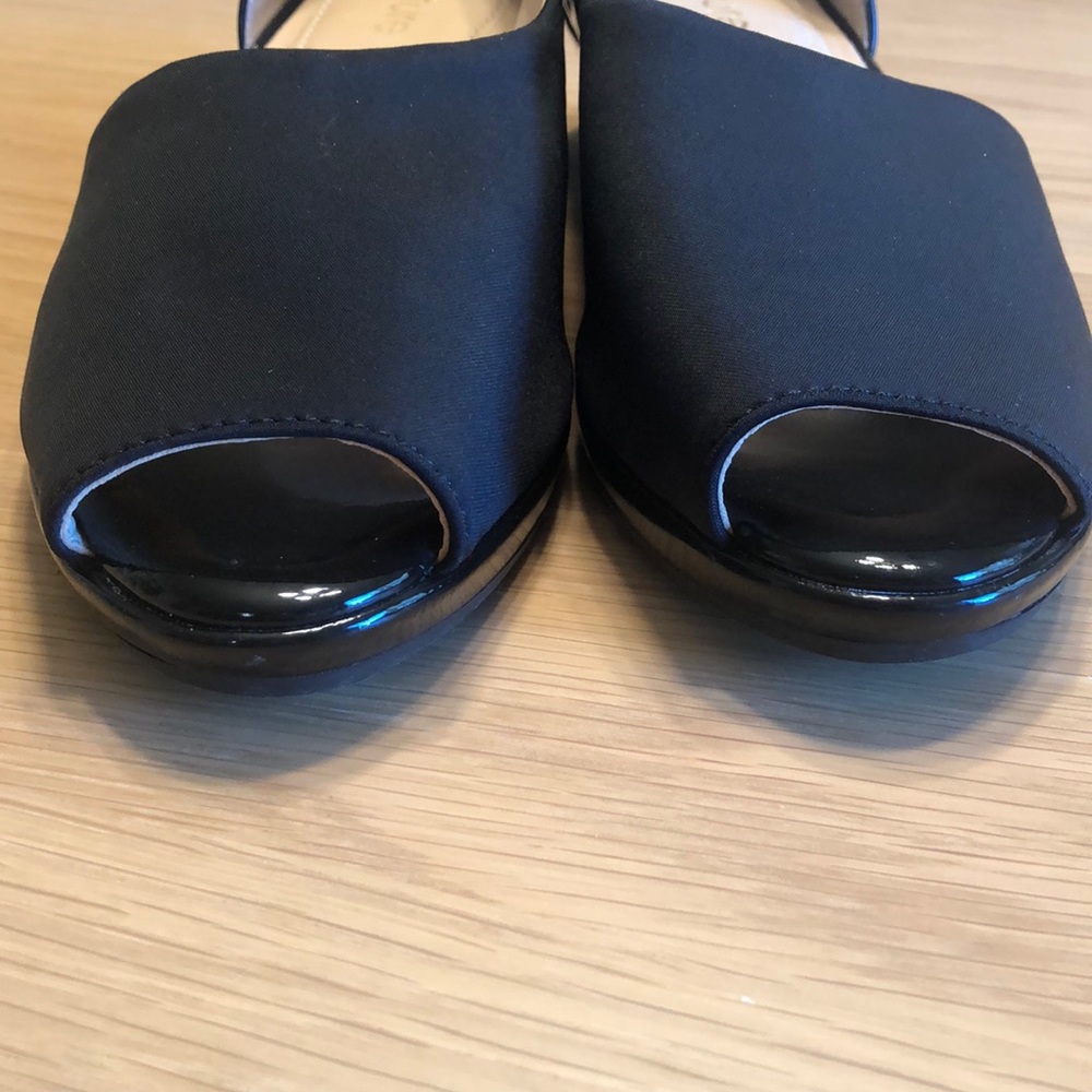 NWOT nuture black peep toe wedges. - Picture 5 of 6